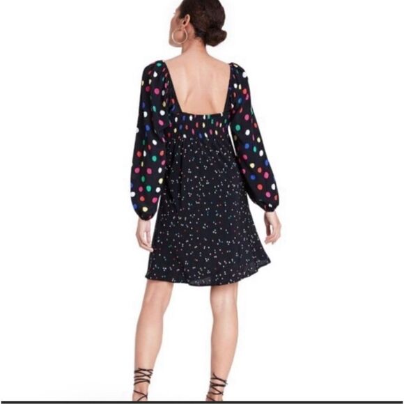 RIXO for Target Multicolor Polka Dot
Long Sleeve Short Dress Retro
Mixed Print s - Picture 9 of 10